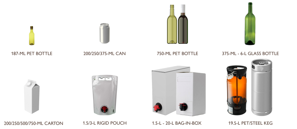 Alternative wine packaging can offer the same range of containers and dispensers for every occasion or need.